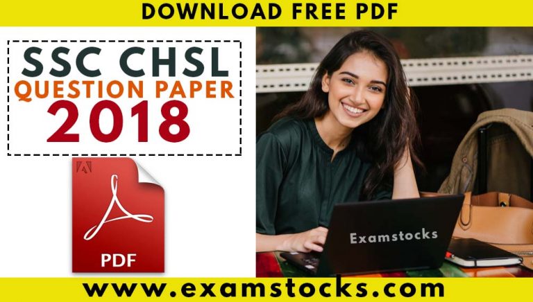 SSC CHSL Question Paper 2018 PDF Download