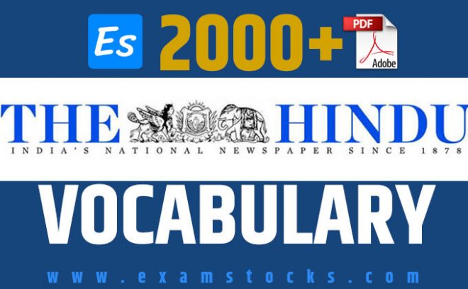 2000+ The Hindu Vocabulary PDF Download Most Repeated