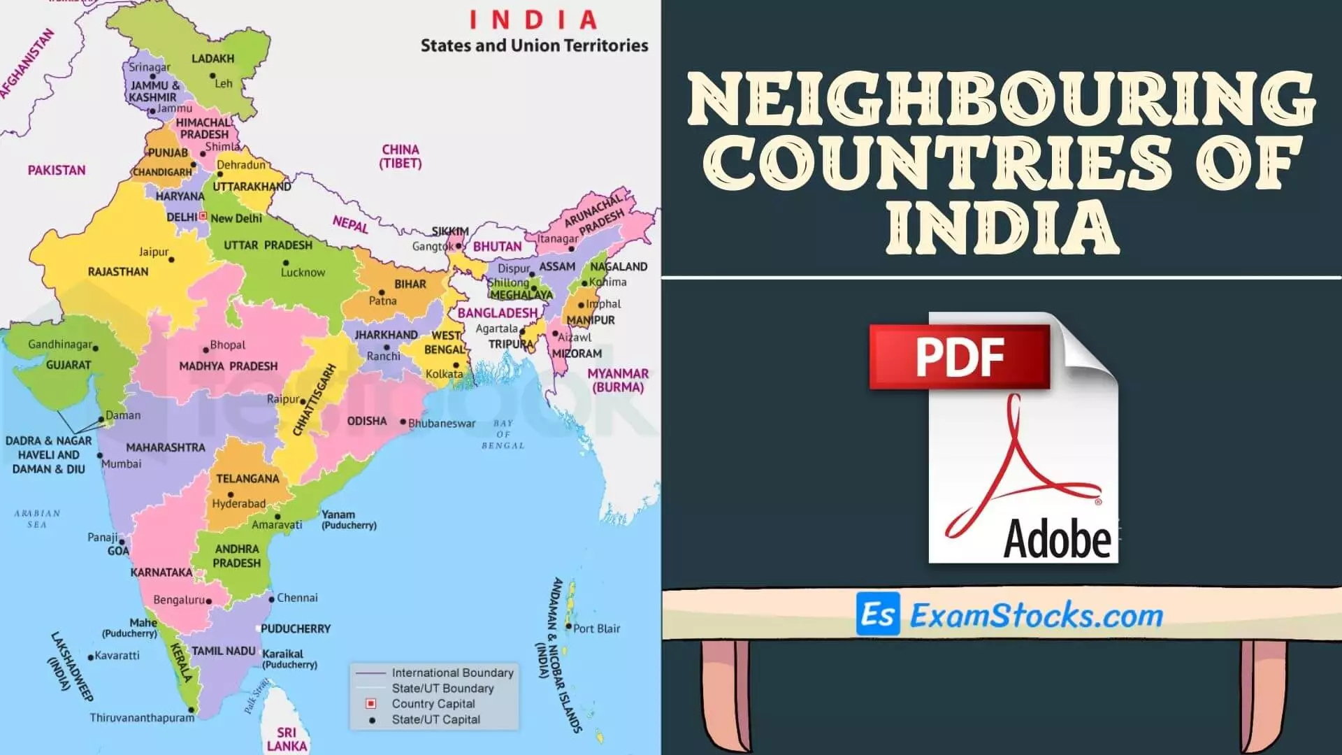 Neighbouring Countries Of India Gk