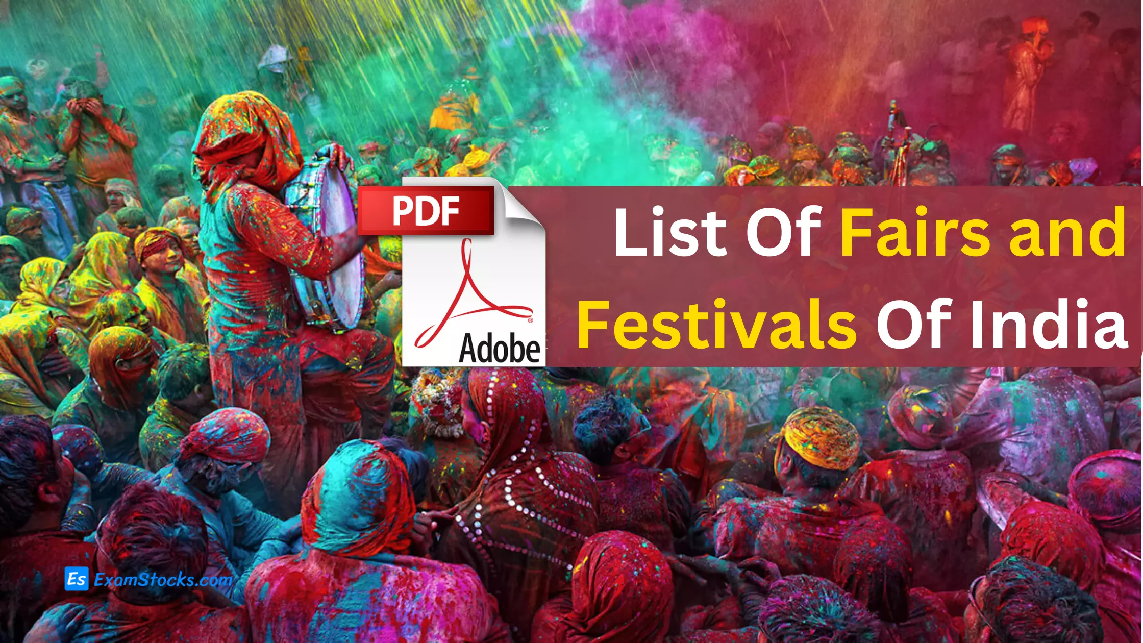 List Of Fairs and Festivals Of India PDF
