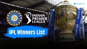 IPL Winners List & Runner Up From 2008 to 2023 PDF
