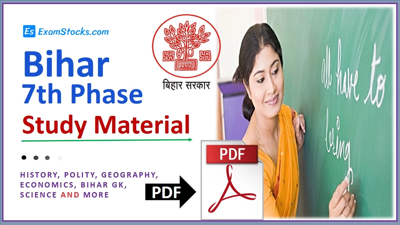 Bihar 7th Phase Study Material PDF
