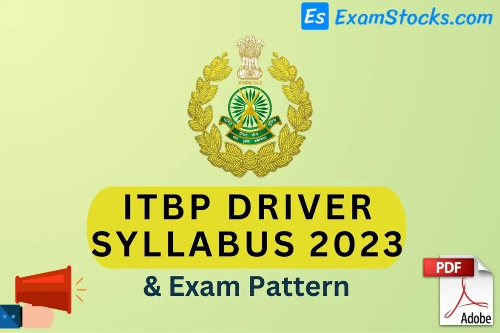 ITBP Driver Syllabus