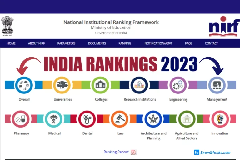 NIRF Rankings 2023 List Of Top Colleges & Universities Of India