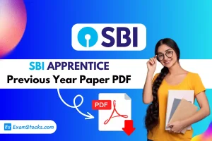 SBI Apprentice Previous Year Paper PDF Download