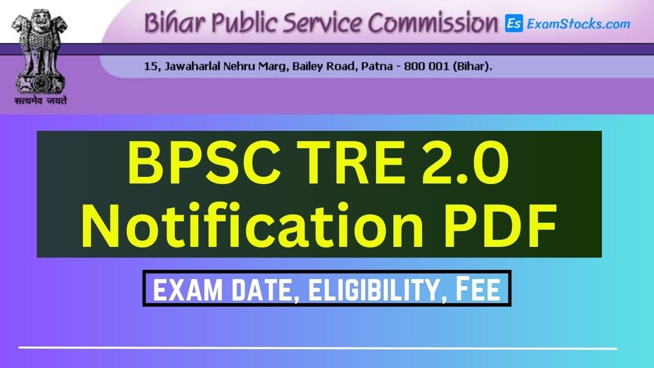 BPSC TRE 2 Notification PDF 2023