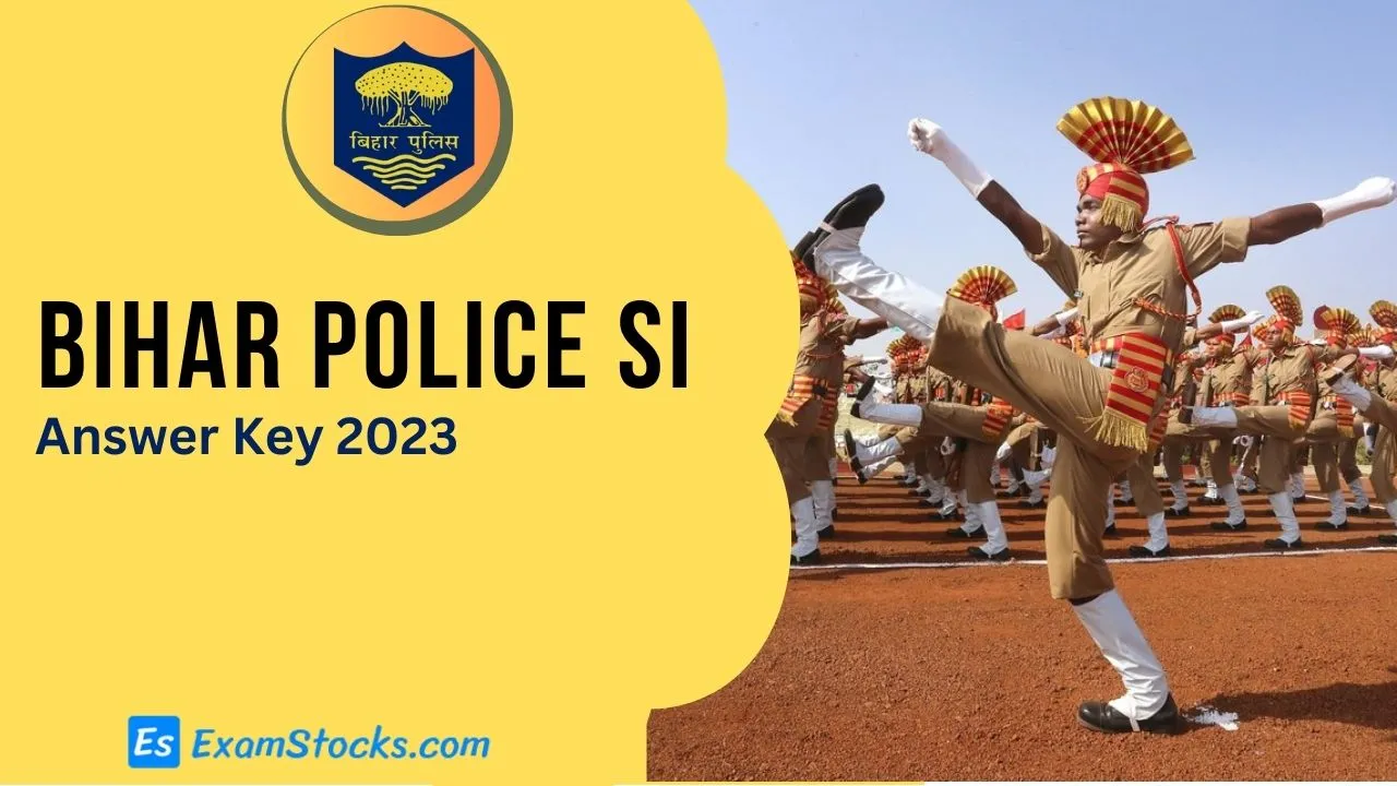 Bihar Police SI Answer Key 2023