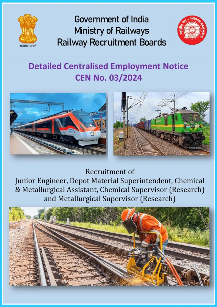 RRB JE Notification 2024 PDF